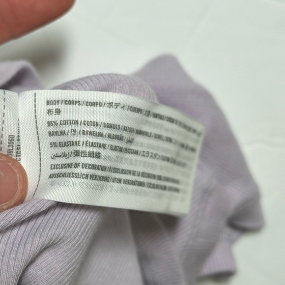 Hollister Ribbed Tank Top Lavender Purple MUST HAVE COLLECTION Size XS - Picture 7 of 7